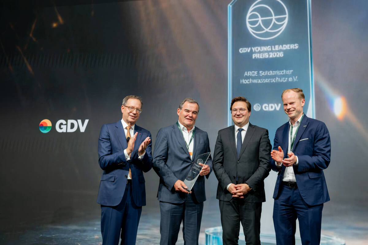Bild ARGE Solidarischer Hochwasserschutz erhält Young Leaders Award des GDV