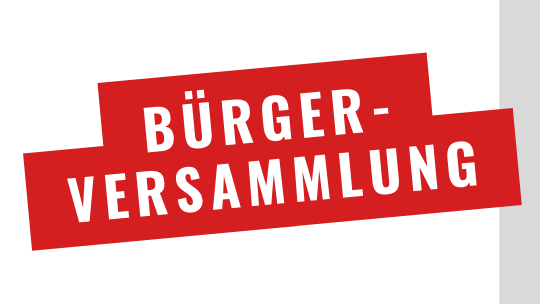 Bild Bürgerversammlung Banner