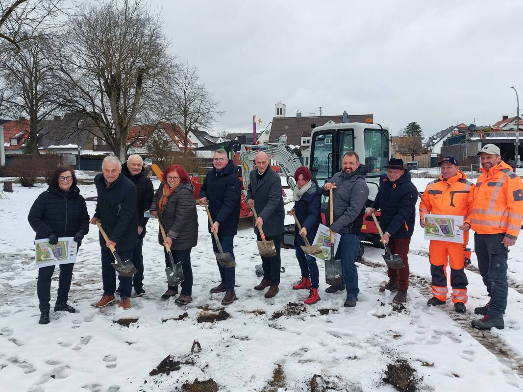 Bild Spatenstich Inklusionsspielplatz